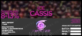 TWISTED 10ML - ICE CASSIS