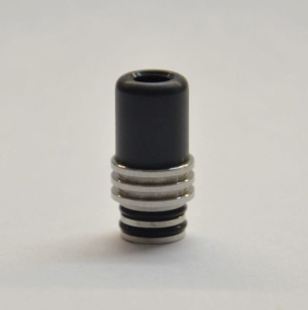 Combi POM/Inox Drip Tip Black - Vape Systems