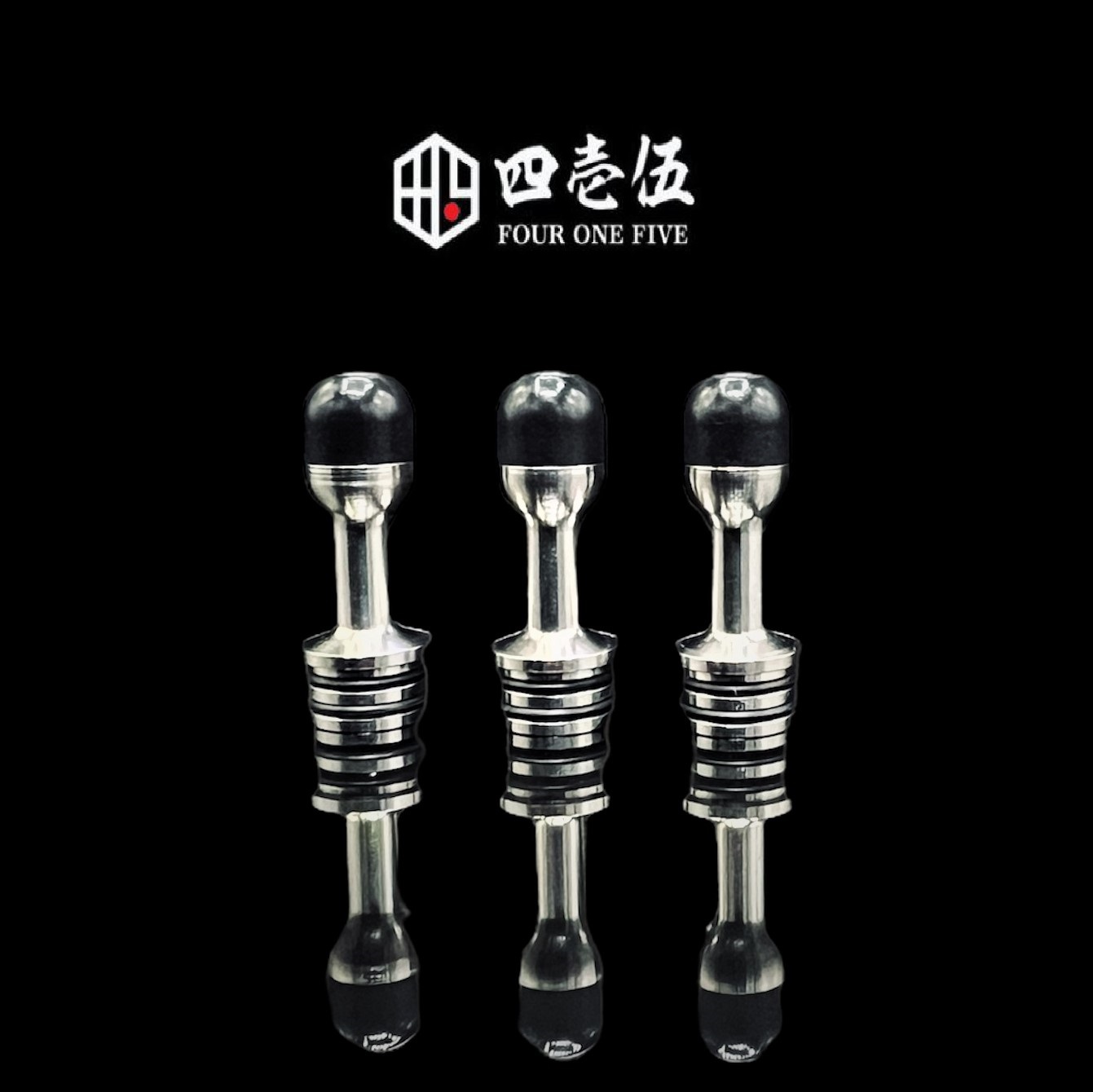 【Marumaru 】 Jumaru Maru mtl Drip Tip Black Teflon Long - Four One Five