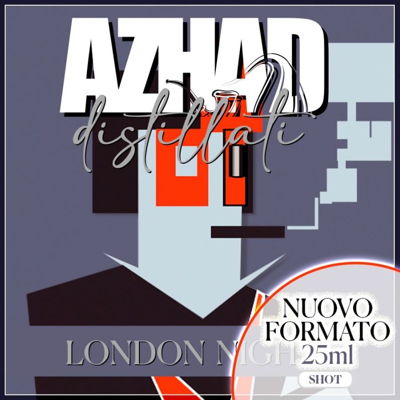 Liquido per sigaretta elettronica Aroma Concentrato Distillati London Night 25ml SHOT60 di Azhad's Elixirs disponibile all'Atelier del Vapore