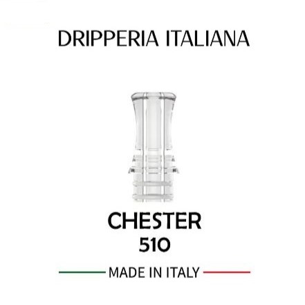 Drip Tip 510 CHESTER Clear PC - Dripperia Italiana