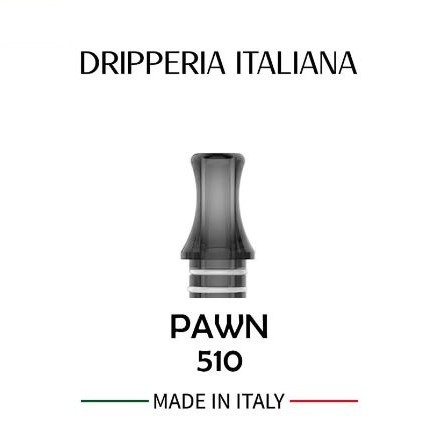 Drip Tip 510 PAWN Gray PC - Dripperia Italiana